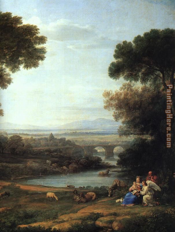 The Rest on the Flight into Egypt painting - Claude Lorrain The Rest on the Flight into Egypt art painting